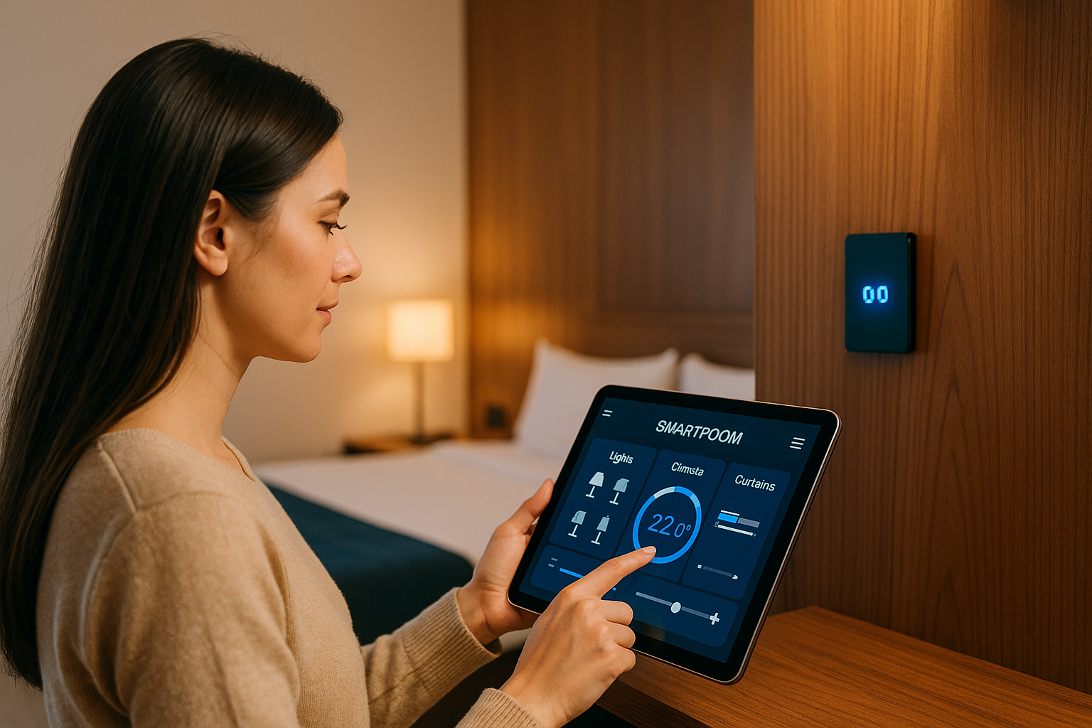 SmartRoom Oberfläche zur Zimmer- und Energie-Steuerung